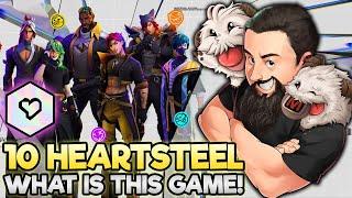 10 HEARTSTEEL - A Nailbitter Game!! | TFT Remix Rumble | Teamfight Tactics
