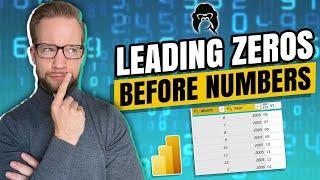 Three Ways to add Leading Zeros to Numbers in Power Query