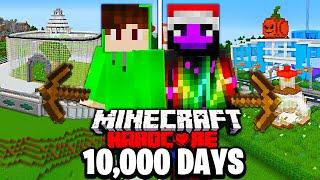 We Survived 10,000 Days in Minecraft! (FULL MOVIE)