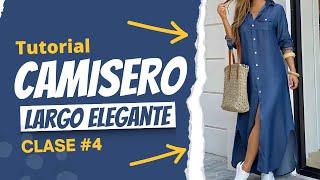 Camisero Largo y Elegante: Clase 4 – Botones, Ojales y Terminado