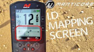 Minelab Manticore, The Detecting Target 2d id map what does it do?