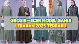 MODEL GAMIS LEBARAN  SIMPLE ELEGAN TERBARU 2025