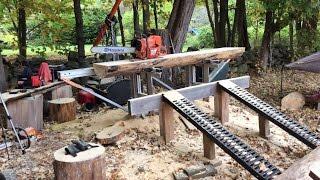 Milling logs into lumber