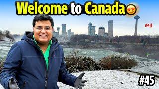 Stunning view of NIAGARA FALLS in Snow ️| US-Canada Border | Exploring America Ep.45