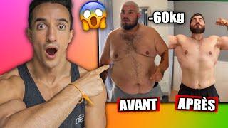 CHOQUANT IL PERD 60KG EN 1AN ! INCROYABLE TRANSFORMATION !