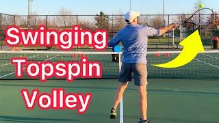 How To Hit A Swinging Topspin Volley (Advanced Tennis Technique)