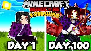 I Survived 100 DAYS as KOKUSHIBO in Demon Slayer Minecraft!