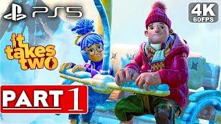 IT TAKES TWO Gameplay Walkthrough Part 1 [4K 60FPS PS5] - No Commentary (FULL GAME)