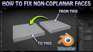 How to Fix Non-Coplanar Issue on Flat Surfaces – (Blender Tutorial)