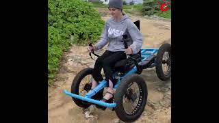 Venture off road with this 4 wheeled electric