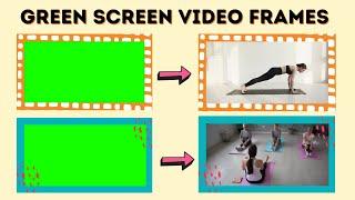 Vibrant Aesthetic Green Screen Video Frames & End Screen Editing Pack!