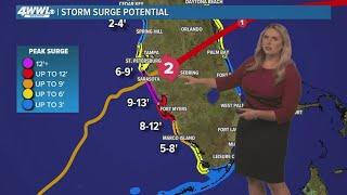 Wednesday 10pm Tropical Update: Worst of storm surge expected from Sarasota to Fort Myers