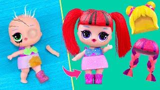 10 идей для старых кукол Барби и ЛОЛ Сюрприз