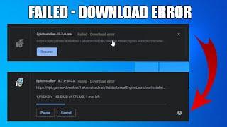 How to Fix 'Download Failed Network Error' When Downloading
