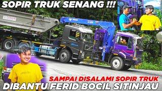 Sampai Disalami Sopir Truk, Aksi Ferid Bocil Gantikan Sopir Truk Yang Takut Turun Sitinjau Lauik