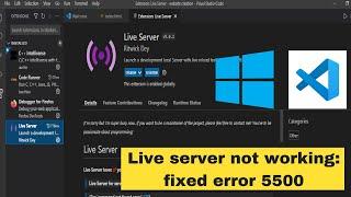 live server visual studio code not working || error port 5500 || fixing the auto refreshing issue