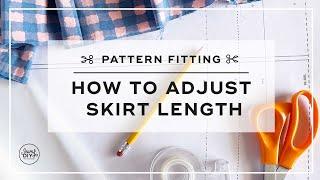 How to shorten or lengthen the skirt of a sewing pattern