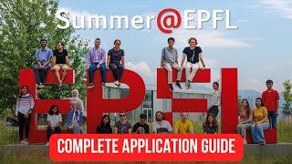 EPFL Summer Internship Program 2025 | Fully Funded Opportunity in Switzerland | Application Guide