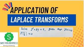 How to solve differential Equation using laplace transform @SwatiThengMathematics