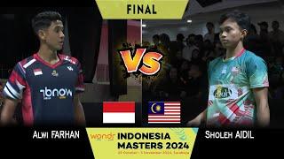 Alwi Farhan vs Sholeh Aidil Indonesia Masters II 2024 Badminton | Final