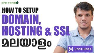 How to Setup Domain, Hosting & SSL on Hostinger - Tutorial in Malayalam I One Team Solutions