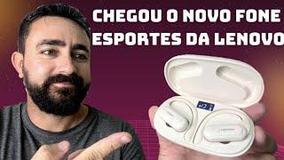 MELHOR FONE DE OUVIDO SEM FIO ESPORTES - LENOVO XT60 COM GANCHO, BOTÃO DE COMANDOS E CUSTA BARATO!!