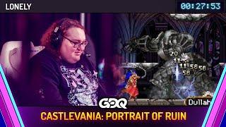 Castlevania: Portrait of Ruin by Lonely in 27:53 - Awesome Games Done Quick 2025