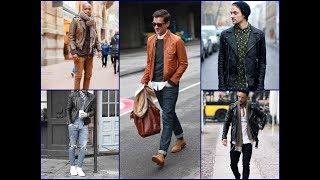 25 Cool Men's Leather Jacket Outfits  - Men's Fashion Lookbook