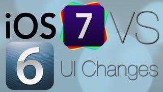 iOS 7 VS. iOS 6 - Head to Head Comparison of the UI Changes