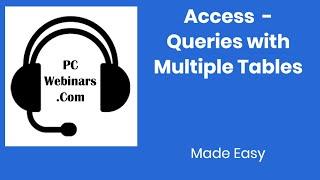 Access queries with multiple tables - How to create queries with multiple tables in Microsoft Access