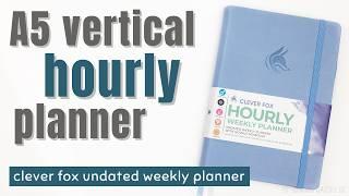 CLEVER FOX HOURLY WEEKLY PLANNER | A5 Vertical Weekly Planner