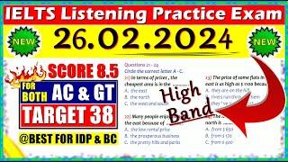 IELTS LISTENING PRACTICE TEST 2024 WITH ANSWERS | 26.02.2024