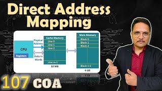 Direct Address Mapping in Cache Memory