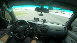 Toyota Tacoma Roll Racing in truck footage at Racemotive event at Poconos Raceway.