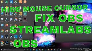 HOW TO HIDE MOUSE CURSOR OBS | STREAMLABS OBS FOR RECORDING|GAMERS