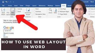 How to use web layout in word | What is Web layout in Word?