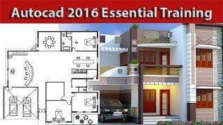 AutoCAD Architectural house 2d plan Tutorial For beginners