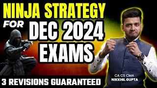 ️ MOST IMPORTANT | DEC 2024 EXAMS | NINJA STRATEGY TO ACE | CA CS CMA NIKKHIL GUPTA SIR