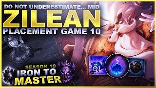 DO NOT UNDERESTIMATE MID ZILEAN! - Iron to Master S10 | League of Legends