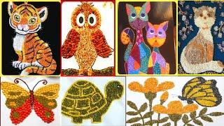 Attractive Pulses Art And Craft Ideas | Pulses Craft | Grains craft | Lentil Craft | Rice Craft #diy