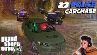 The Greatest Police Chase ESCAPE sa GTA 5!! (24 police chase) | Billionaire City RP