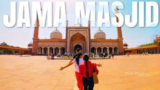 Delhi's Jama Masjid | Immersive Walking Tour in 4K | Street Market