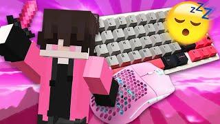 [1 HOUR] SleepyLoFi Mechanical Keyboard & Mouse Sounds ASMR Minecraft Gameplay!