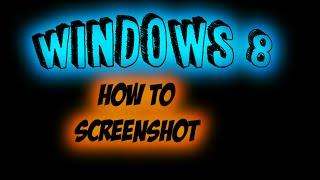 DIY | How to Screenshot | Windows 8 Computer