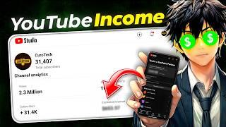 My First YouTube Payment  My YouTube Income Revealed (YouTube & Sponsorship)