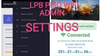 LPB PISO WIFI ADMIN SETTING TOUR AND TUTORIALS(TAGALOG)