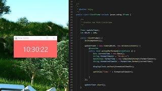 JAVA Digital Clock - Create Digital Clock in JAVA Using Netbeans