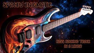 Spacey Enigmatic Bass Backing Track in A Minor
