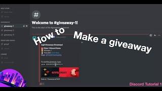 How to make a giveaway with Discortics | Discord Tutorial