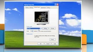 Windows® XP: How to set up a screensaver?